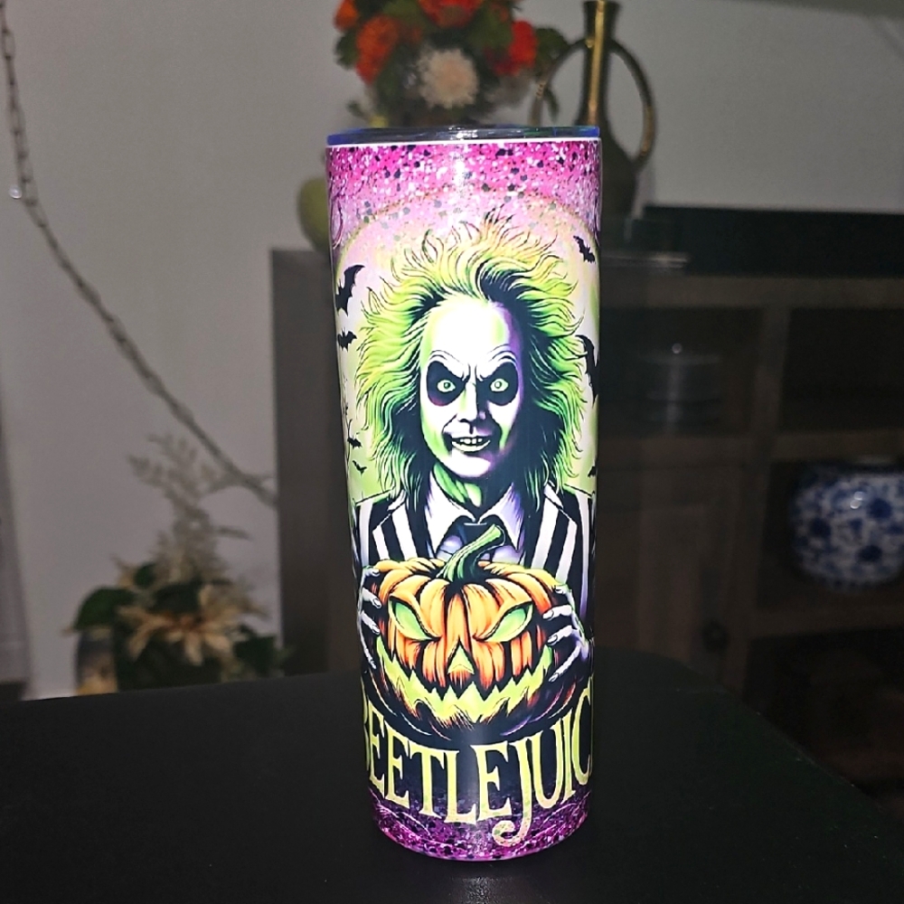 CUSTOM Beetlejuice Halloween Tumbler $39 Ea